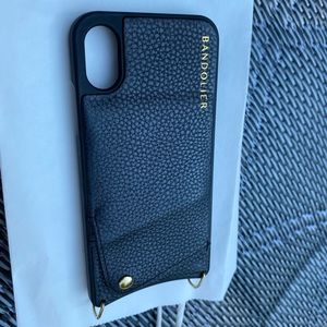 Bandolier IPhone X leather case